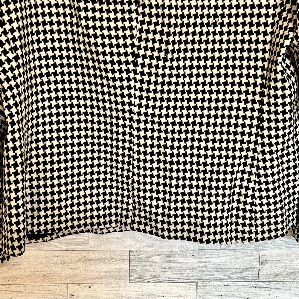 Rena Rowan 100% Wool Houndstooth Blazer Single-Breasted Fully Lined Sz-Large - Picture 13 of 15